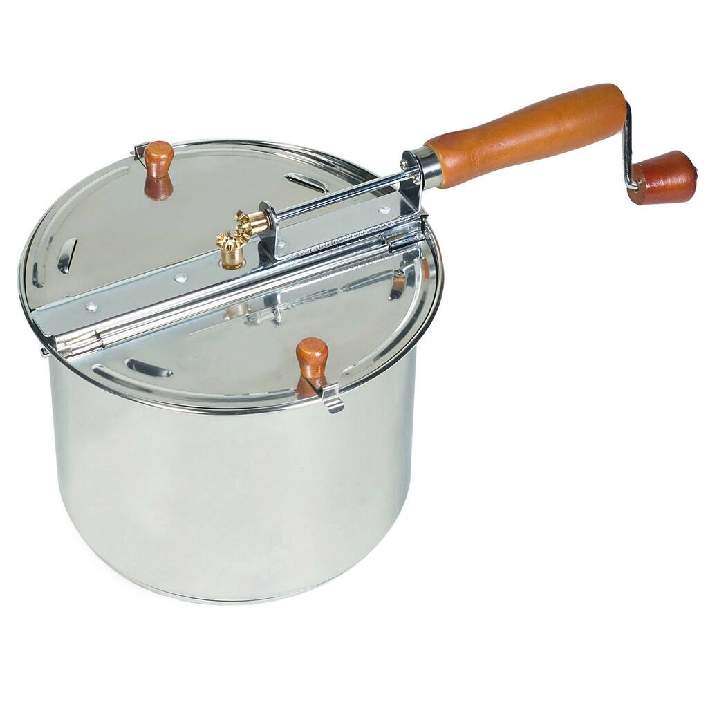 Cook N Home Stainless Steel 6.5-quart Stovetop Popcorn Popper