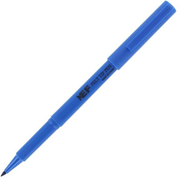 Eberhard Faber Blue Felt Tip Fine Point Pens (Pack of 12) Free