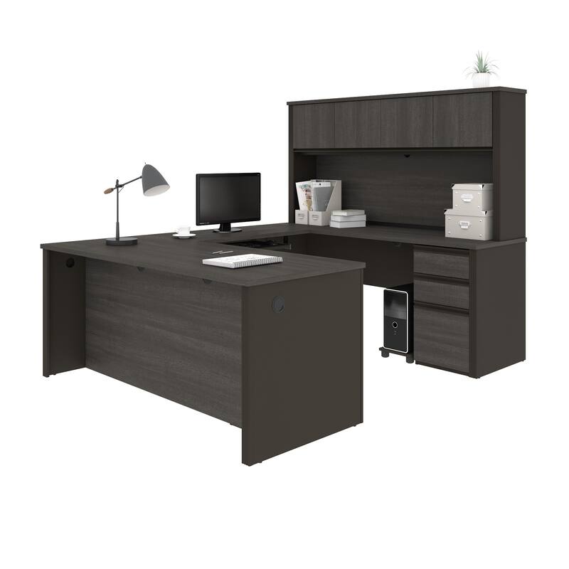 Bestar Prestige Commercial Grade U-shaped 6-drawer Office Desk