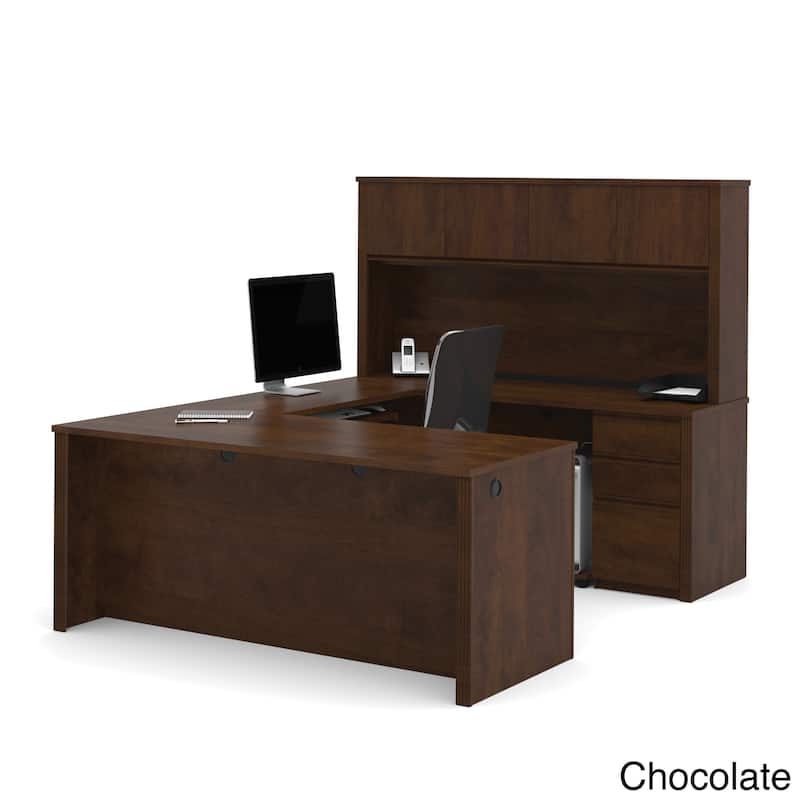 Bestar Prestige Commercial Grade U-shaped 6-drawer Office Desk