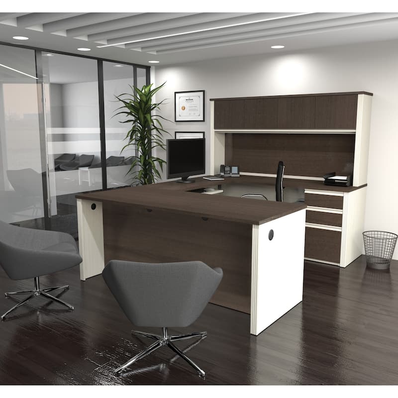 Bestar Prestige Commercial Grade U-shaped 6-drawer Office Desk