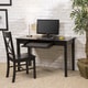 preview thumbnail 4 of 4, Black Wood Computer Desk