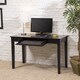 preview thumbnail 1 of 4, Black Wood Computer Desk