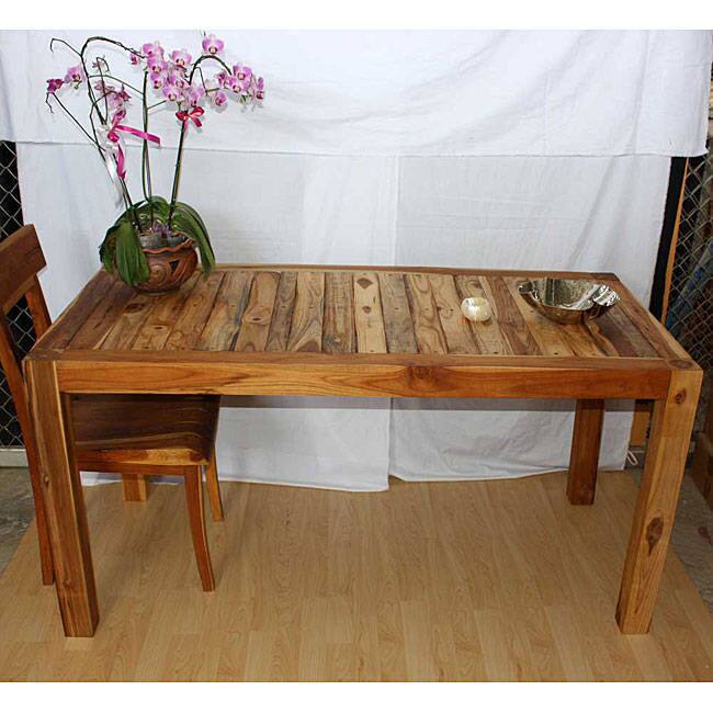 Handmade Teak Wood Kitchen Table (Thailand)