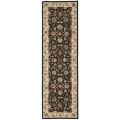 Safavieh Hand-hooked Chelsea Tabriz Black/ Ivory Wool Runner (2'6 x 10') - 2'6 x 10'