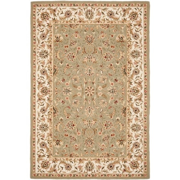 Safavieh Hand-hooked Chelsea Tabriz Sage/ Ivory Wool Rug - 8'9 X 11'9