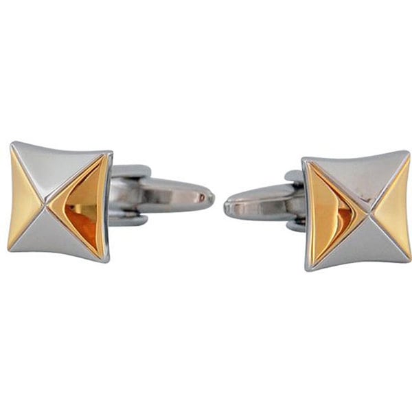 Cuff Daddy Rhodium Classic Two tone Wear Cuff Links Cuff Daddy Cuff Links