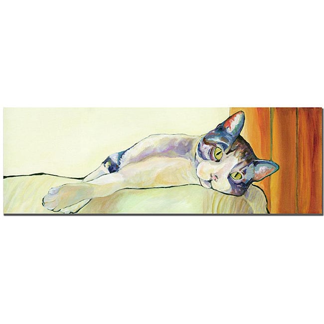 Pat Sanders-White 'Sunbather' Canvas Art