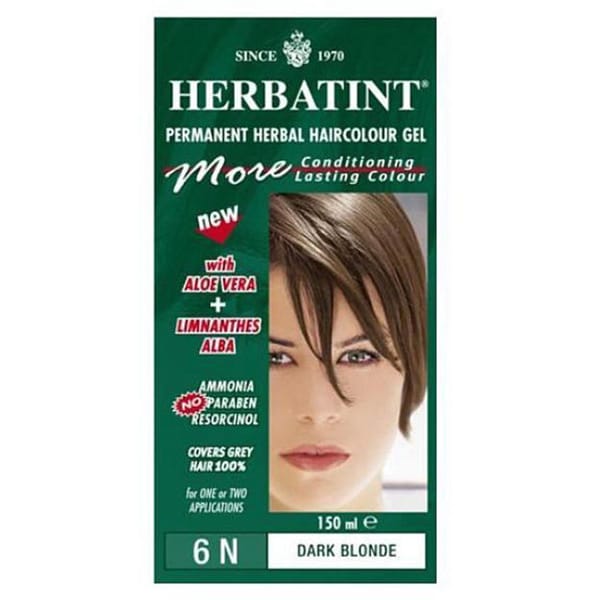 Herbatint 6N Dark Blonde Permanent Herbal 4.56-ounce Haircolor Gel (Pack of 3)