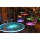 preview thumbnail 1 of 3, Porch & Den Starbuck Metal/ Acrylic LED Light-Up Bar Table