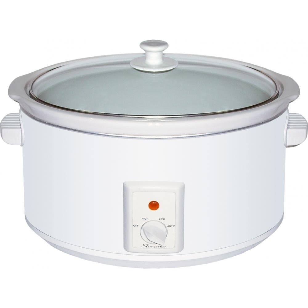 Brentwood Scallop Pattern 4.5 Quart Slow Cooker in Stainless Steel - Bed  Bath & Beyond - 33685356