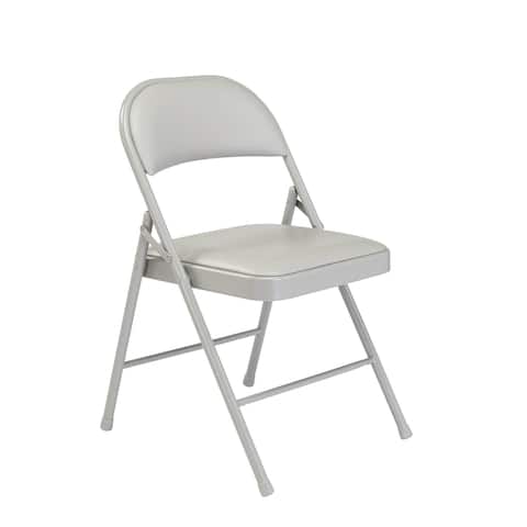 (4 Pack) Commercialine Vinyl Padded Folding Chair