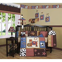 Shop Geenny Western Cowboy Horse 13 Piece Crib Bedding Set