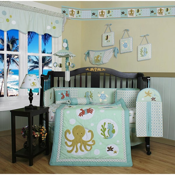 Geenny Sea Animals 13piece Crib Bedding Set Overstock