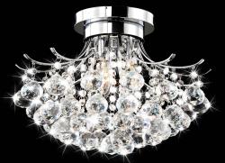 preview thumbnail 3 of 1, Clay Alder Home Jericho Indoor 3-light Chrome/ Crystal Chandelier
