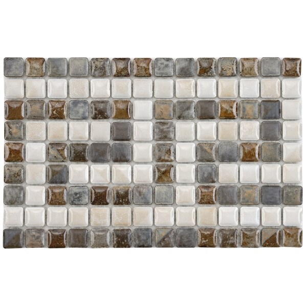 Shop SomerTile 6x9.375inch Samoan Greek Key Perla Border Porcelain