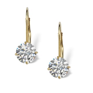 Top Product Reviews For 2 15 Tcw Round Cubic Zirconia 10k Yellow 2 15 Tcw Round Cubic Zirconia 10k Yellow Gold Lever Back Drop Earrings Clic Cz