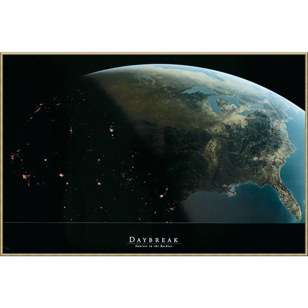 ARC Daybreak Sunrise in the Rockies Framed Art