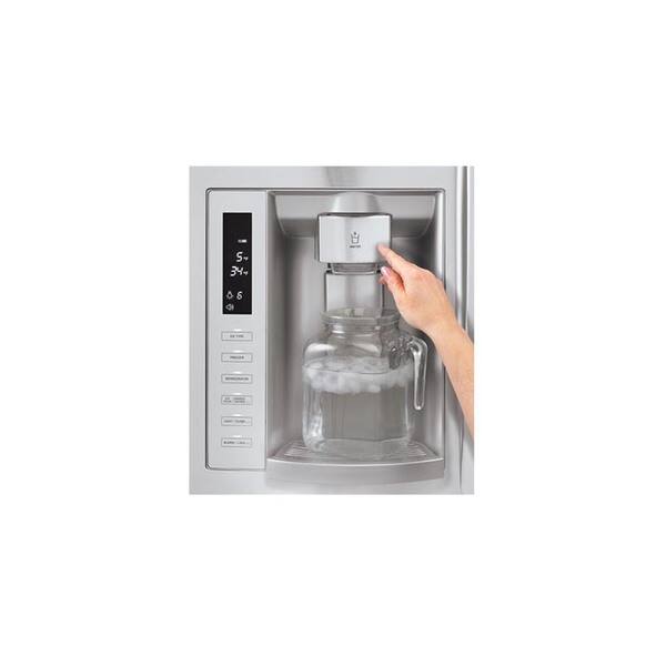 Shop Lg 27 6 Cubic Feet Stainless Steel French Door Refrigerator