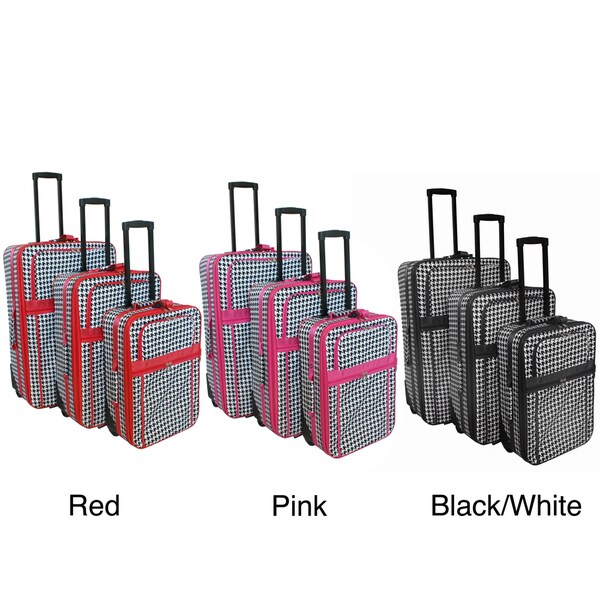 World Traveler Chevron 3 Piece Expandable Lightweight Spinner Upright