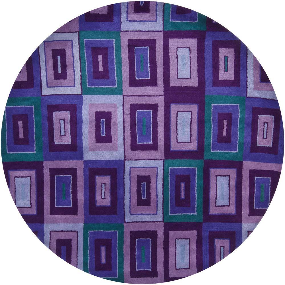 Contemporary Hand-Tufted Mandara Gray New Zealand Wool Rug - 7'9