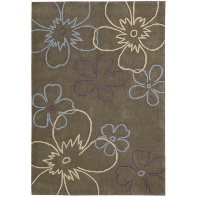 Nourison Hand tufted Metropolitan Brown Rug (5 X 76)