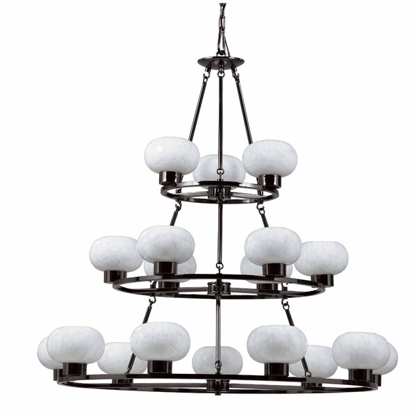 Atomique 18 light Gunmetal Chandelier 775fcfa6 4c3e 441e 89b0