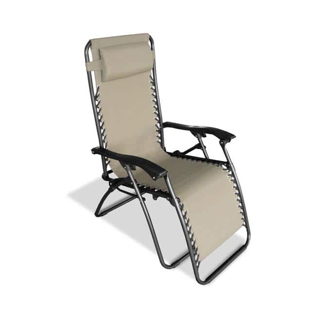Caravan Canopy Beige Zero-Gravity Chair