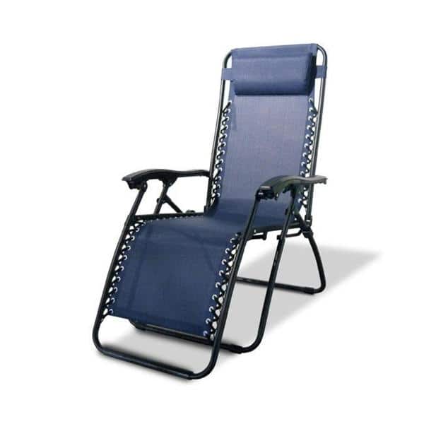 slide 1 of 3, Caravan Canopy Navy Blue Zero-Gravity Chair