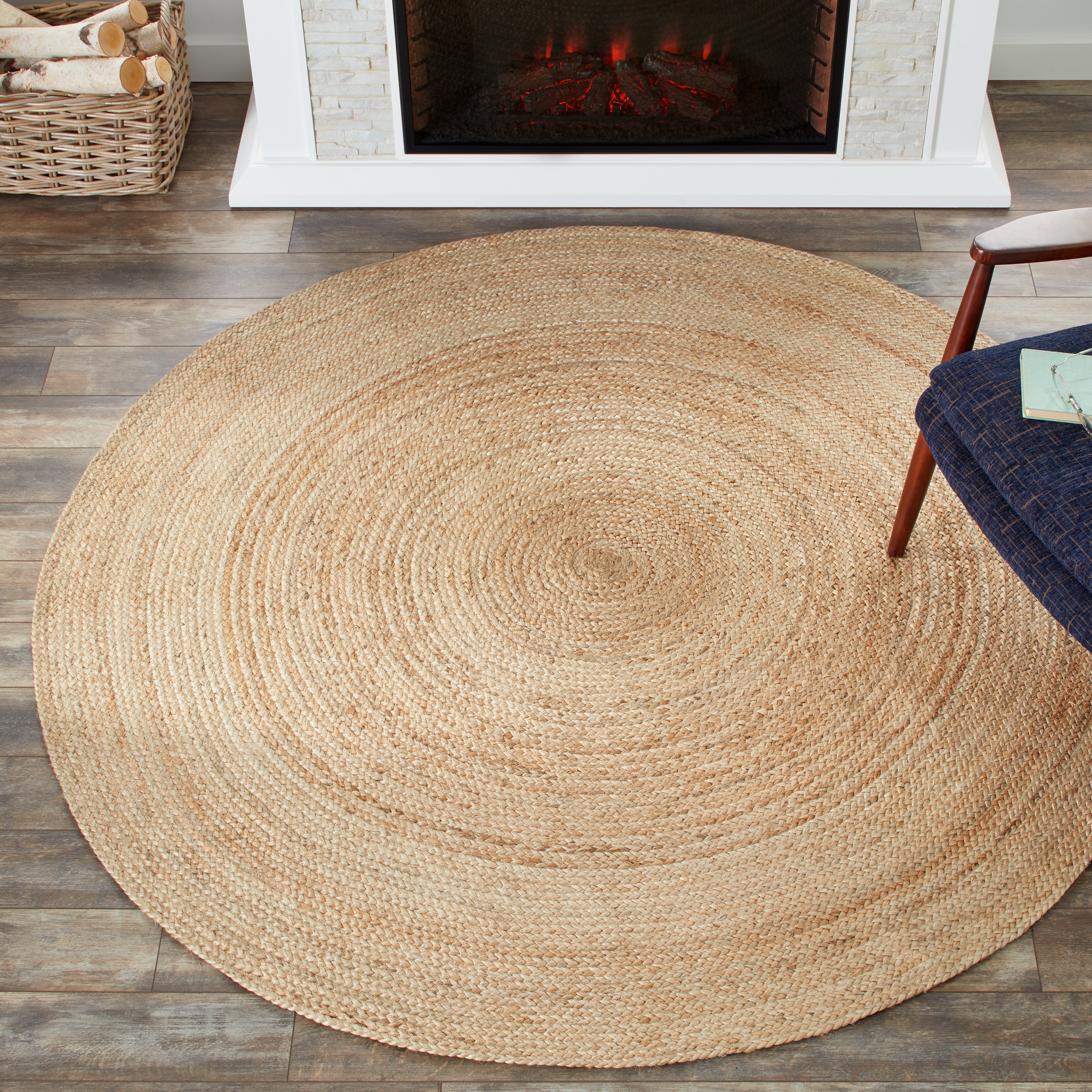 Havenside Home Duck Reversible Natural Fiber Jute Area Rug 6 Havenside Home Duck Reversible Natural Fiber Jute Area Rug 6 X27 Round