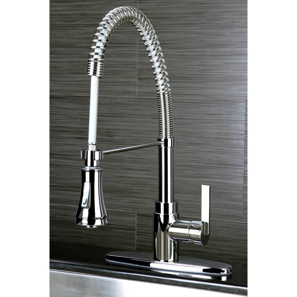 Continental Modern Spiral Pull-down Chrome Kitchen Faucet