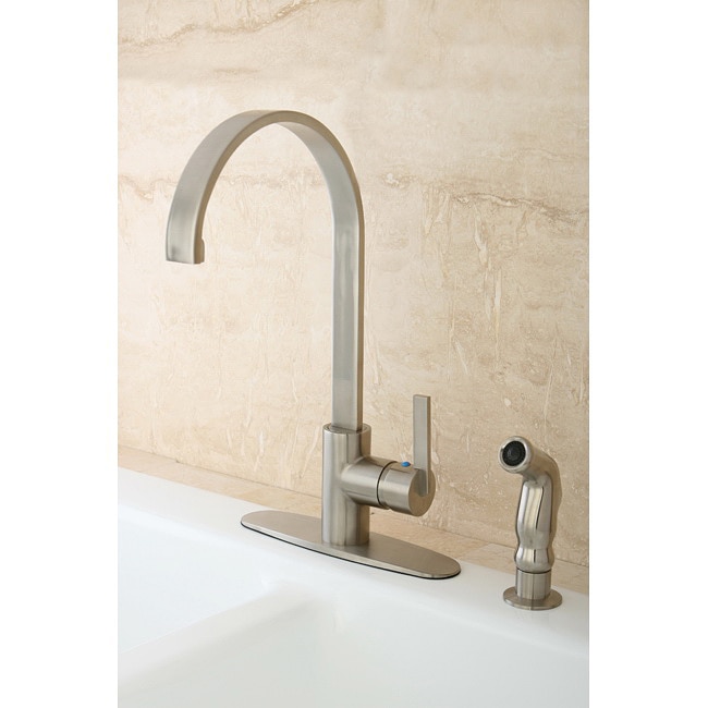 Continental Modern Satin Nickel Kitchen Faucet