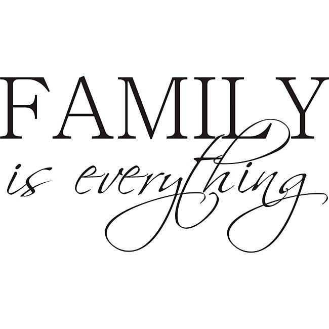 Design on Style 'Family is Everything' Vinyl Wall Art Quote - Bed Bath ...