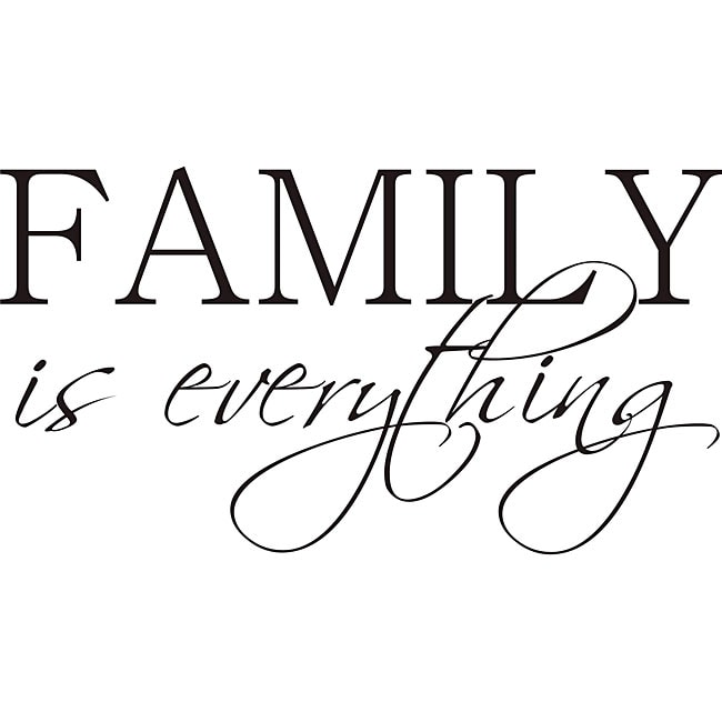 Shop Design on Style 'Family is Everything' Vinyl Wall Art Quote - On Sale - Overstock - 5258071