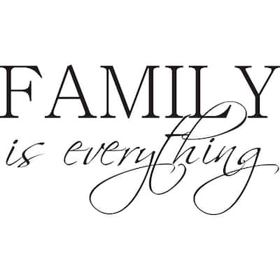Design on Style 'Family is Everything' Vinyl Wall Art Quote