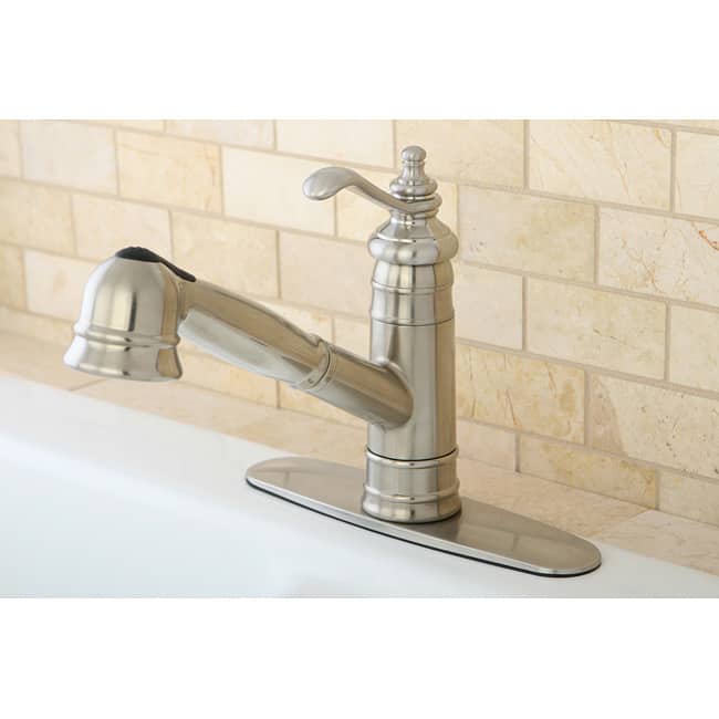 Templeton Brushed Nickel Pullout Kitchen Faucet