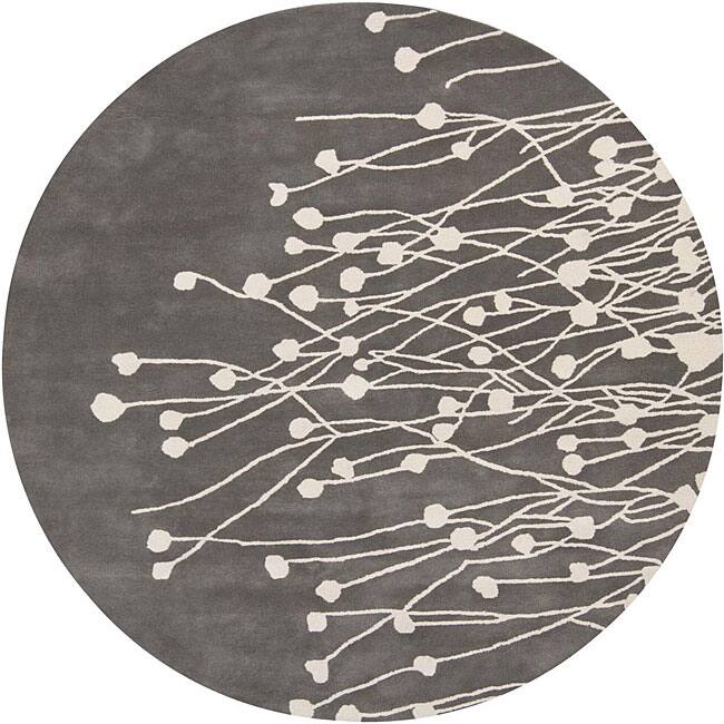 Artist's Loom Hand-tufted Transitional Floral Wool Rug - 7'9