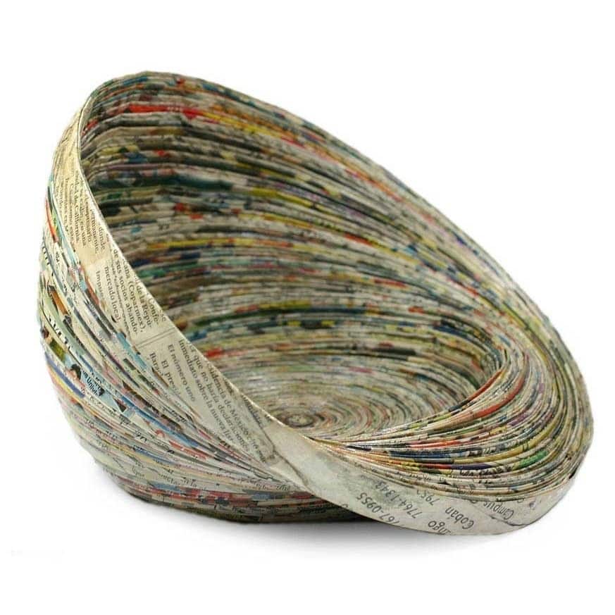 Handmade Recycled Paper Waves Centerpiece (Guatemala)