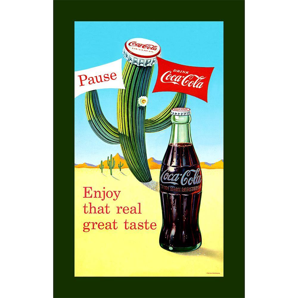 Coca-Cola Cactus Stretched Canvas Art