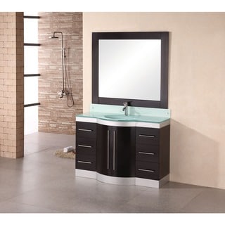 Design Element Tuscany 48-inch Single Sink Glass-top Vanity - Bed Bath ...