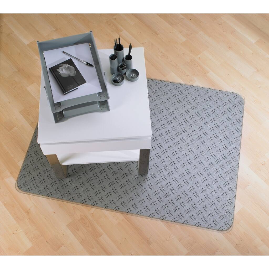Colortex Photomat | Colourful Floor Mat with Reflective 'Gray Ripple' Design | For Hard Floors | Rectangular | Size 36" x 48"