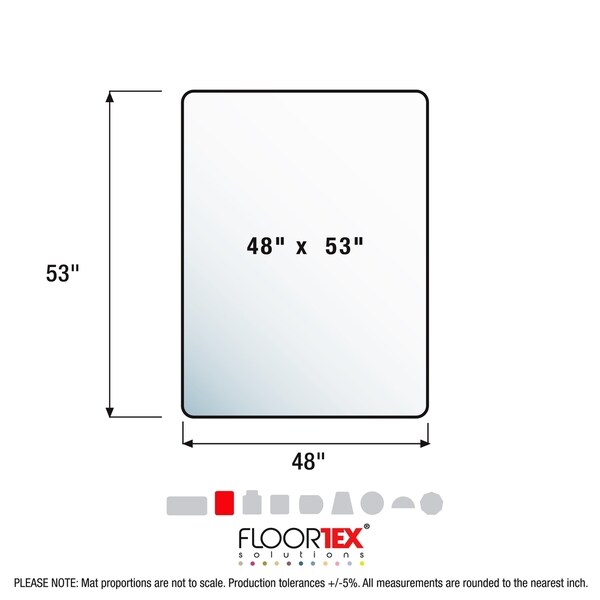 floortex ultimat polycarbonate chair mat for plush pile carpets