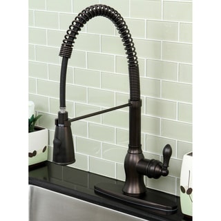 American Classic Modern Oil Rubbed Bronze Spiral Pull-down Kitchen ...