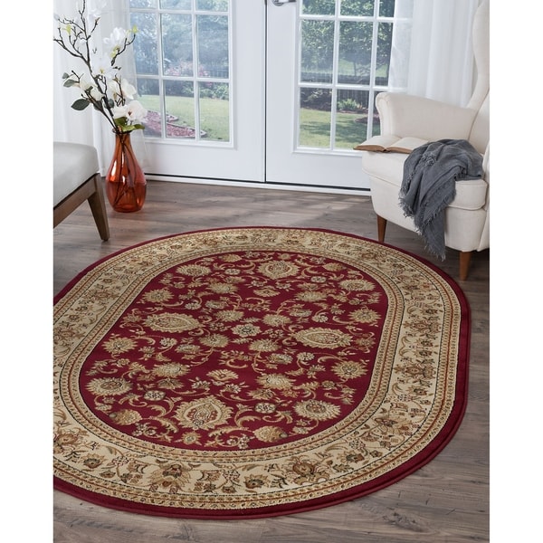 Shop Alise Soho Traditional Style Oval Rug - 5'3 x 7'3 - On Sale - Free ...