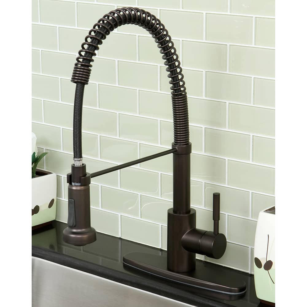 Concord Modern Oil Rubbed Bronze Spiral Pull-down Kitchen Faucet