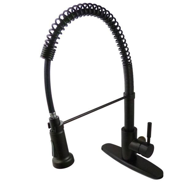 Shop Concord Modern Oil Rubbed Bronze Spiral Pull Down Kitchen