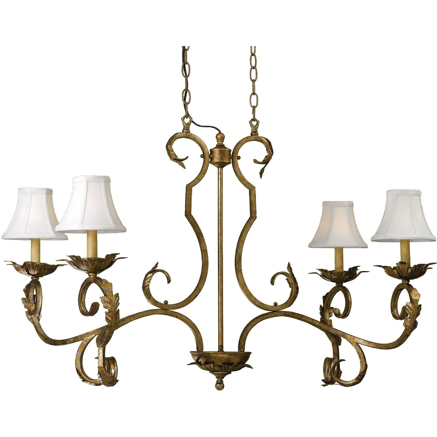 AF Lighting 6735-4H 6735 4-Light Chandelier - Gold - Chandeliers For Bedrooms by Overstock.com