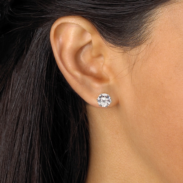 Platinum Cubic Zirconia Earrings 2025