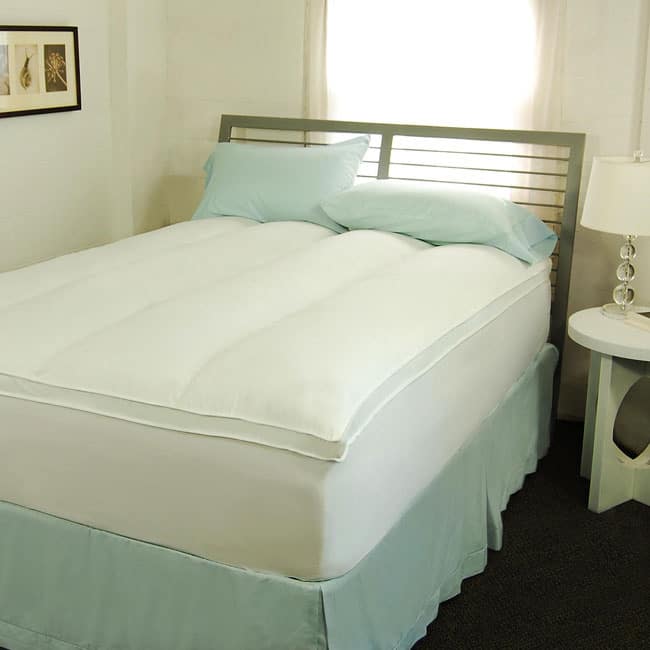 Sealy Down Alternative 300 Thread Count Cotton Twill 2-inch Gusset Fiber Bed