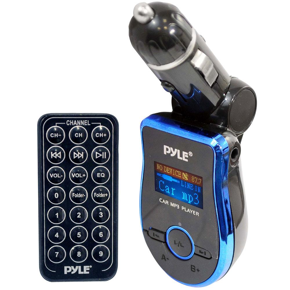 Pyle Mobile SD/ USB/ / AUX FM Blue Transmitter  